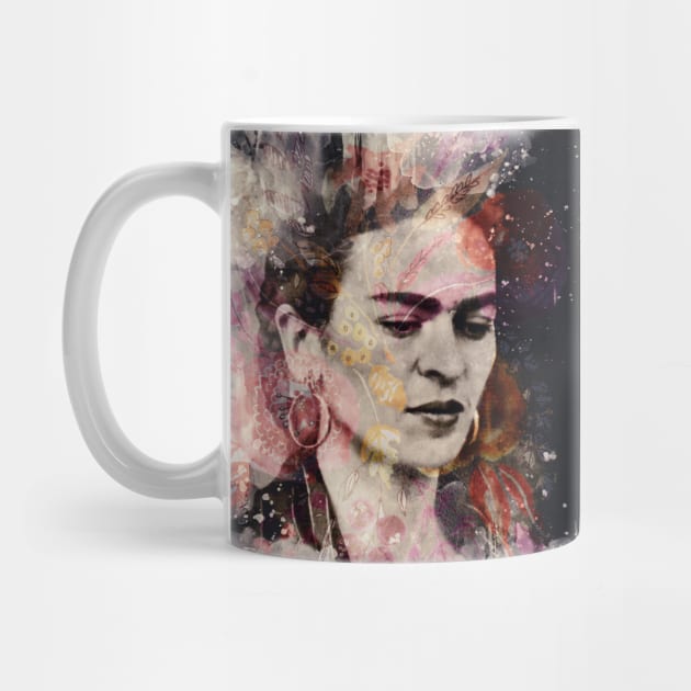 FRIDA KAHLO Mexican Feminist portrait painting by GalleryArtField